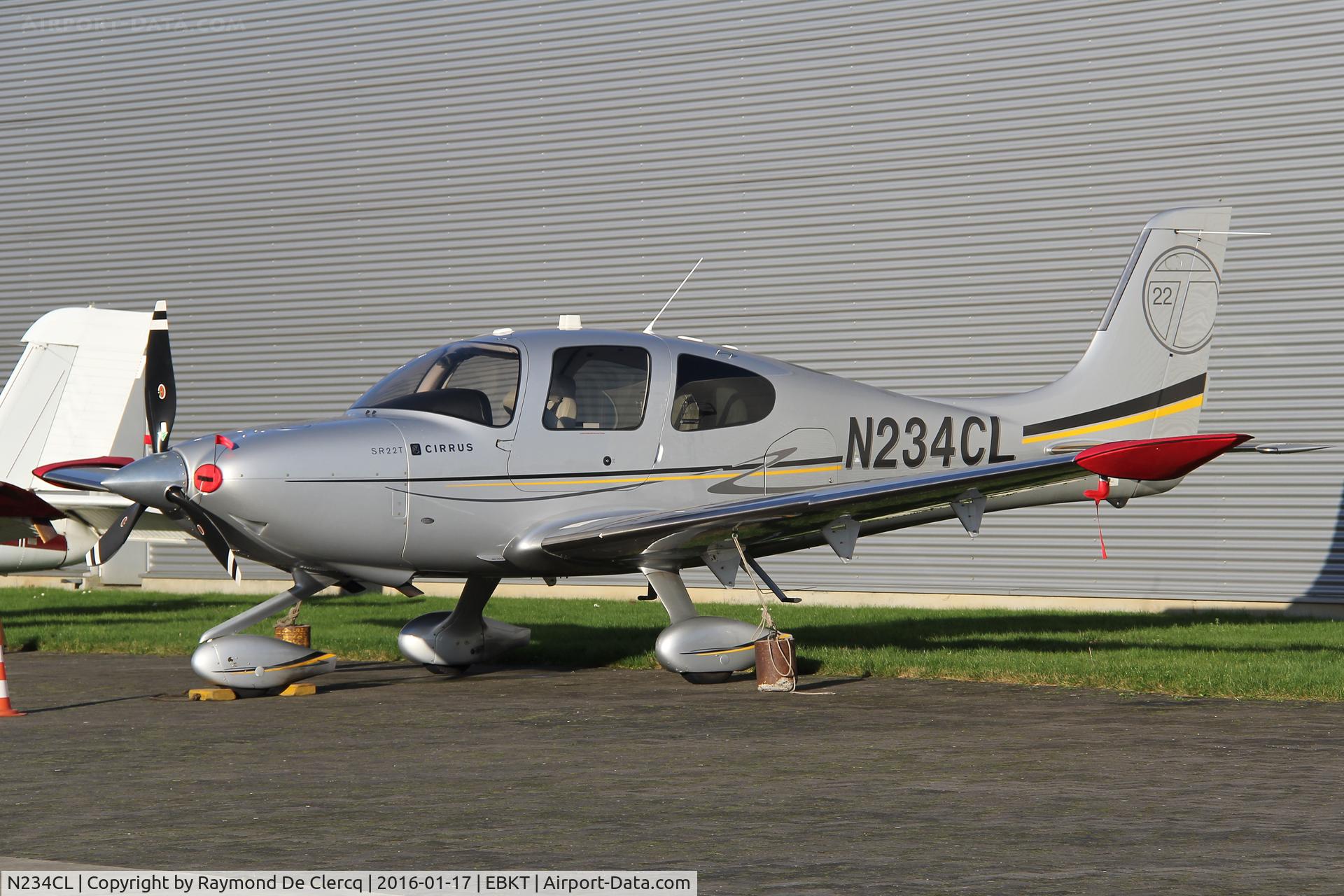 N234CL, 2010 Cirrus SR22T C/N 0050, Parked at Wevelgem.