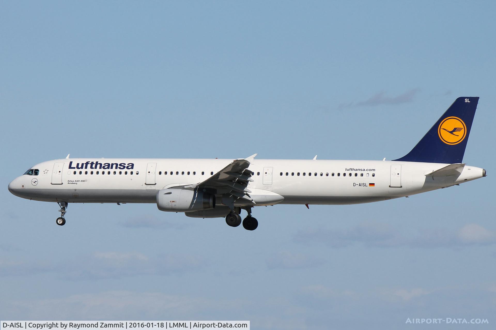 D-AISL, 2008 Airbus A321-231 C/N 3434, A321 D-AISL Lufthansa