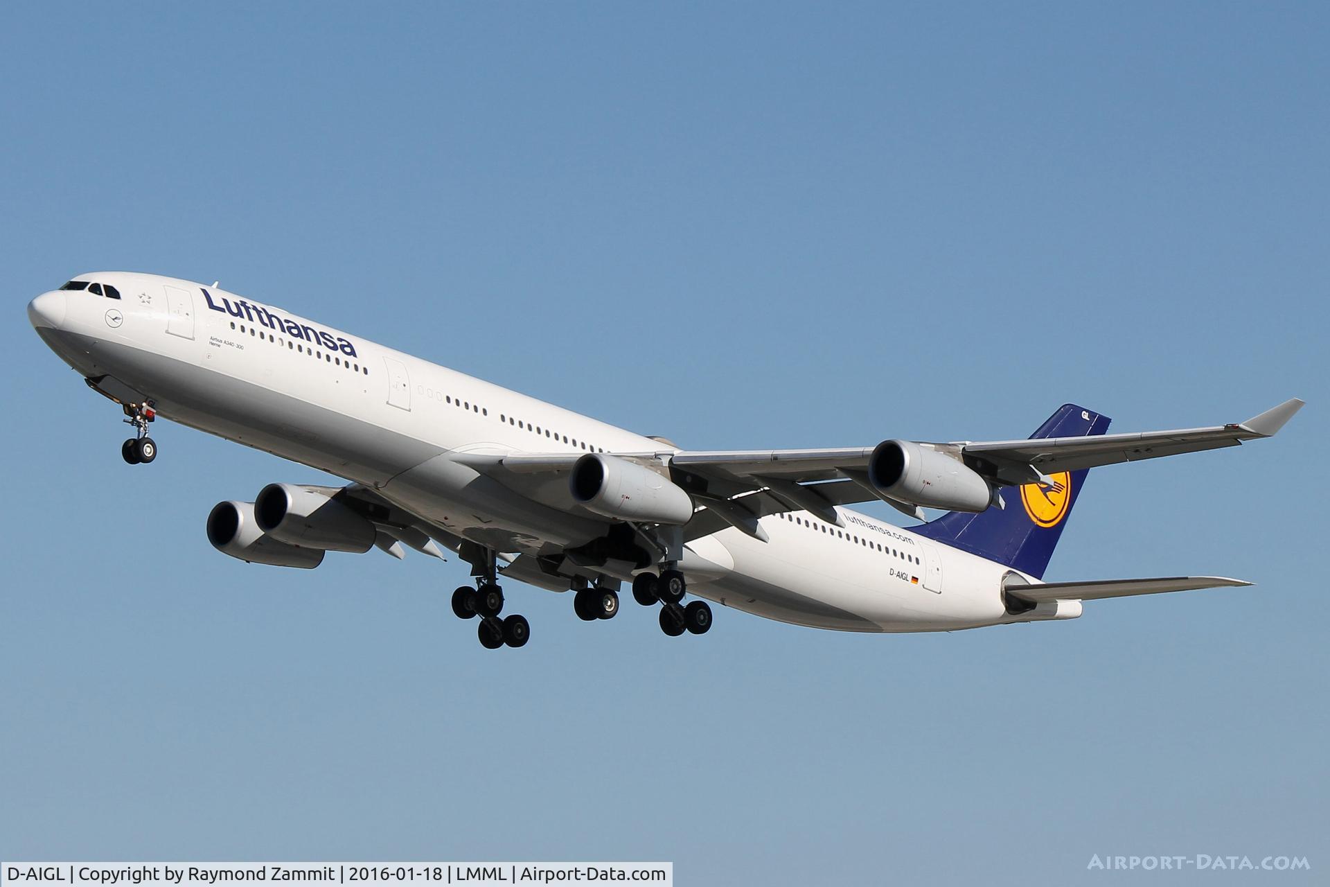 D-AIGL, 1996 Airbus A340-313 C/N 135, A340 D-AIGL Lufthansa