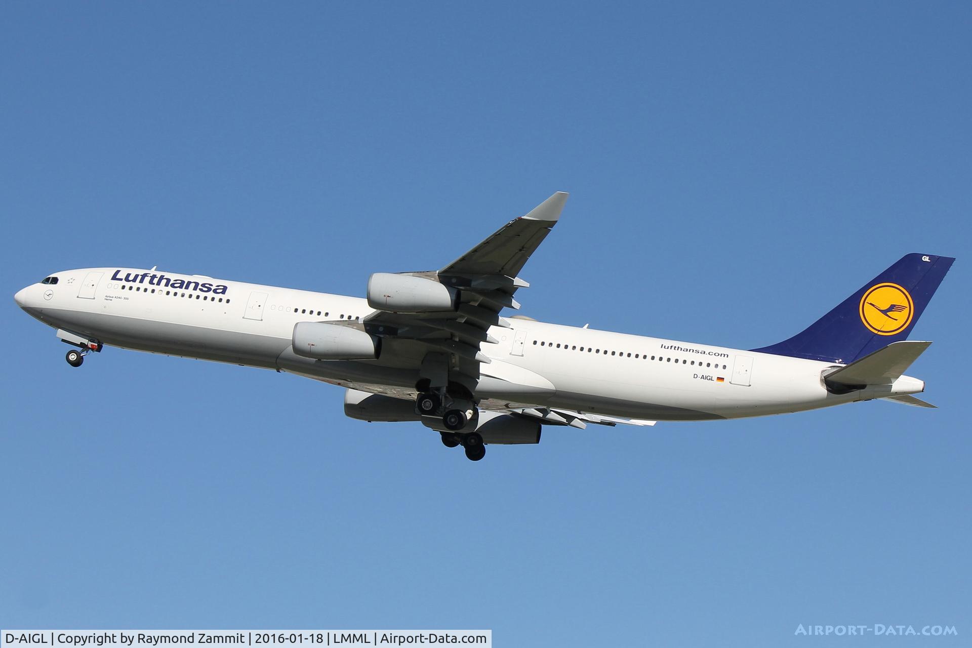 D-AIGL, 1996 Airbus A340-313 C/N 135, A340 D-AIGL Lufthansa