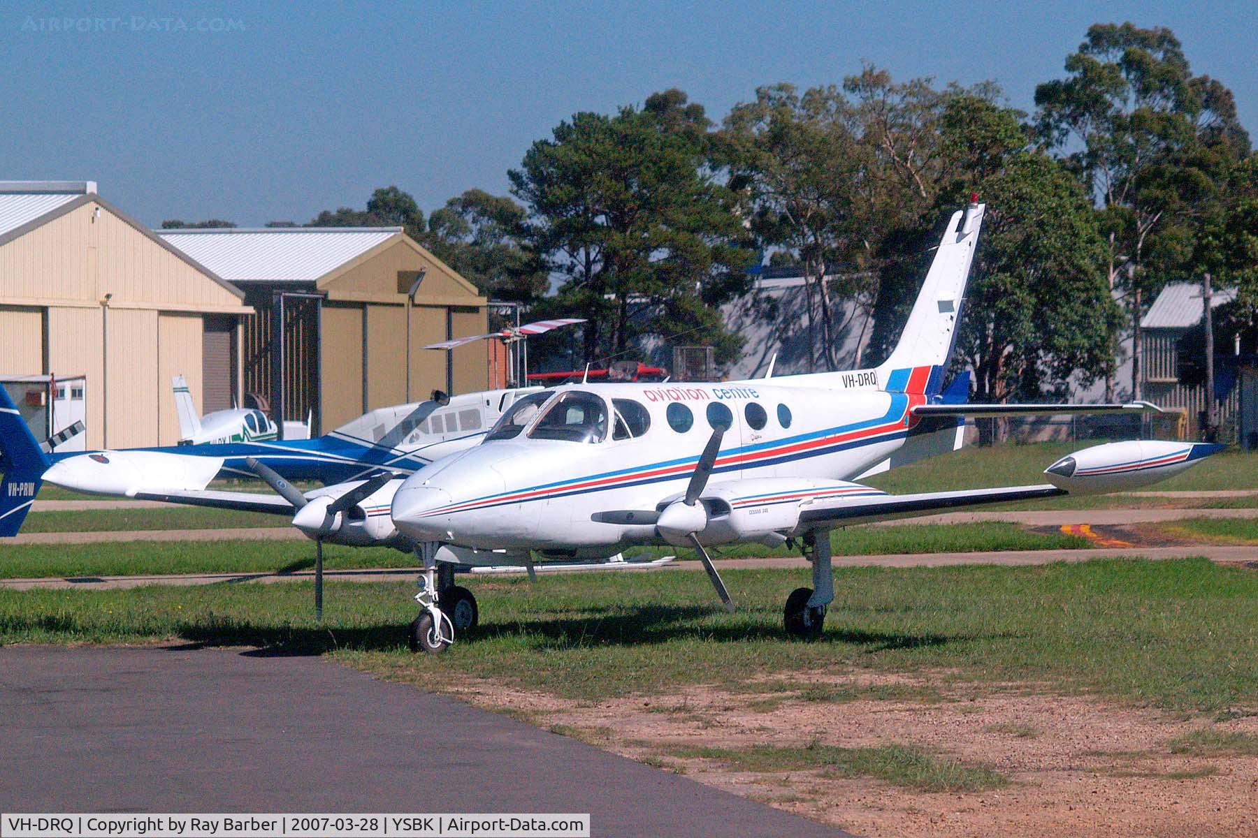 VH-DRQ, 1977 Cessna 340A C/N 340A0294, Cessna 340A [340A-0294] (Aviation Centre) Bankstown~VH 28/03/2007