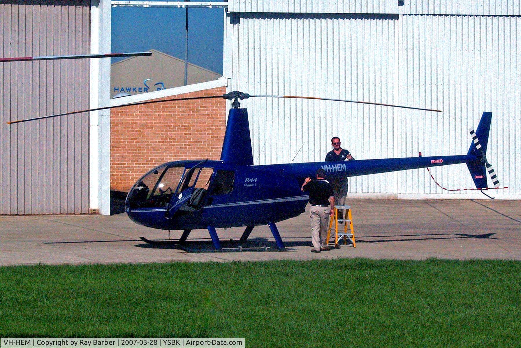 VH-HEM, 2006 Robinson R44 Clipper C/N 1589C, Robinson R-44 Clipper [1589C] Bankstown~VH 28/03/2007