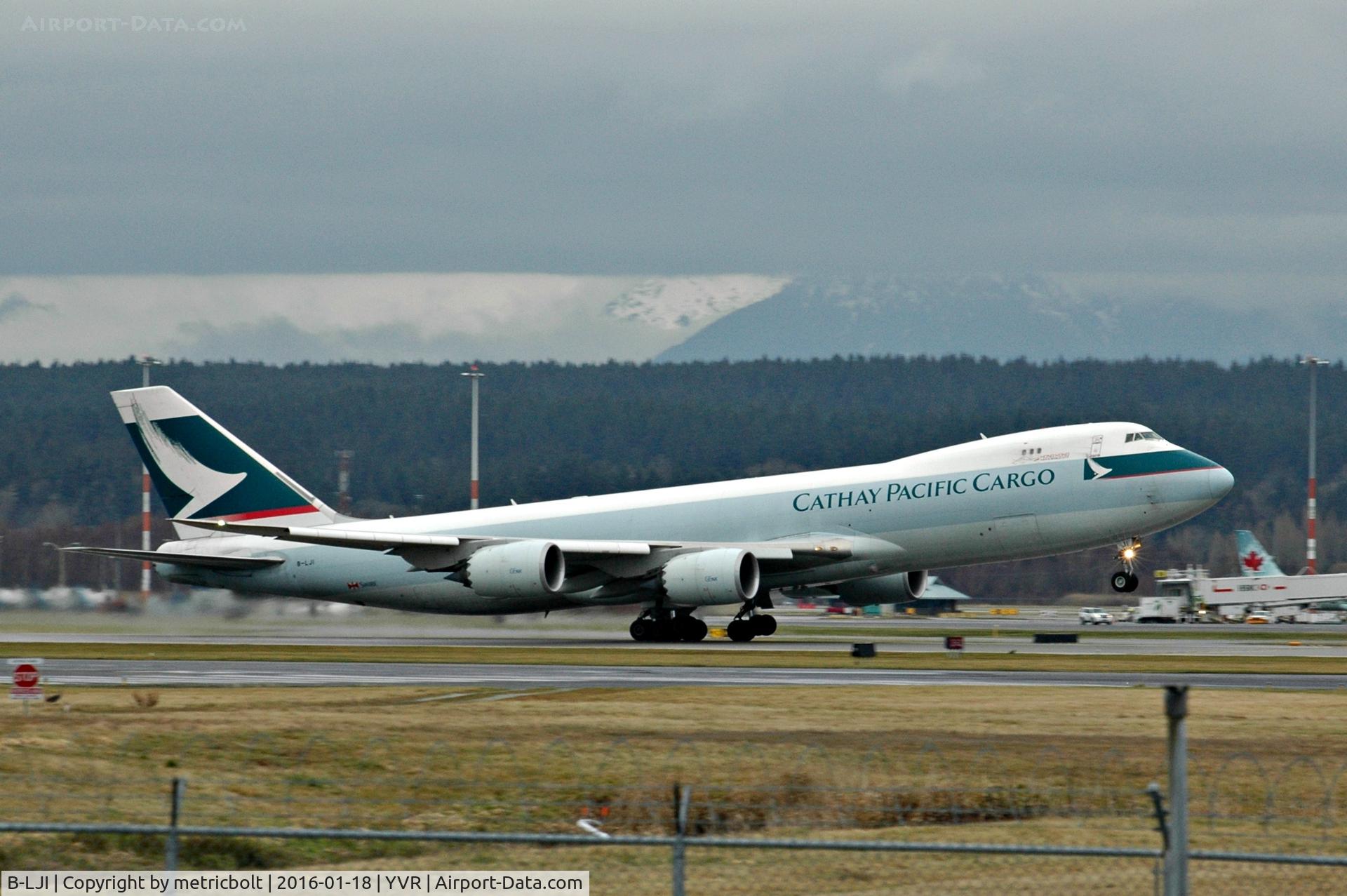 B-LJI, 2012 Boeing 747-867F/SCD C/N 39247, Takeoff from YVR