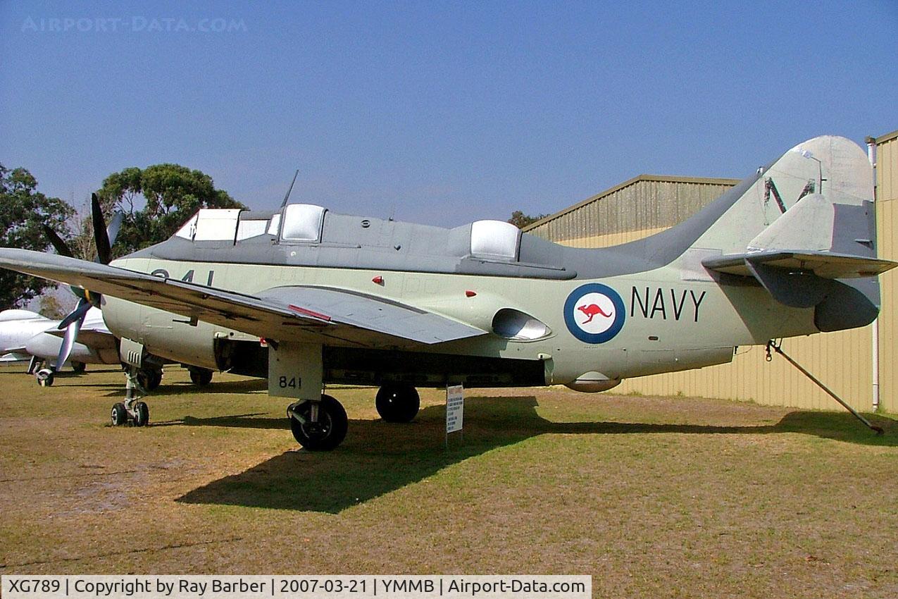 XG789, 1958 Fairey Gannet AS.4 C/N F9357, Fairey Gannet AS.4 [F.9357] Melbourne-Moorabbin~VH 21/03/2007