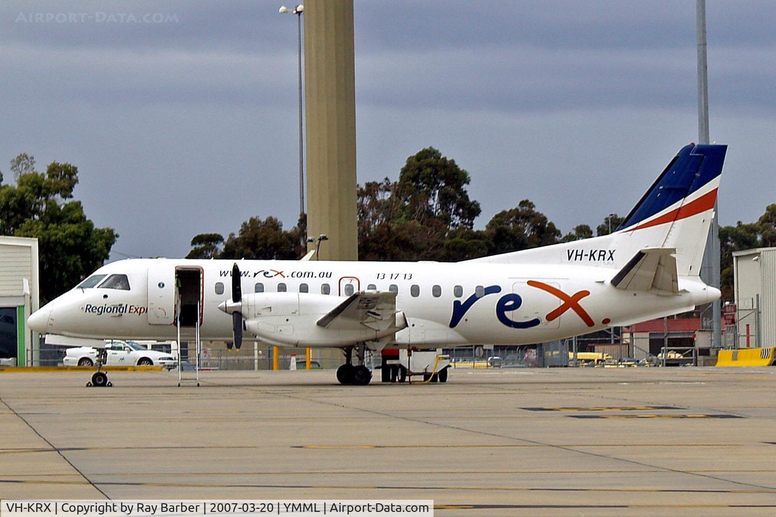 VH-KRX, 1991 Saab 340B C/N 340B-290, SAAB-Scania 340B [290] (Regional Express) Melbourne-Tullamarine~VH 20/03/2007