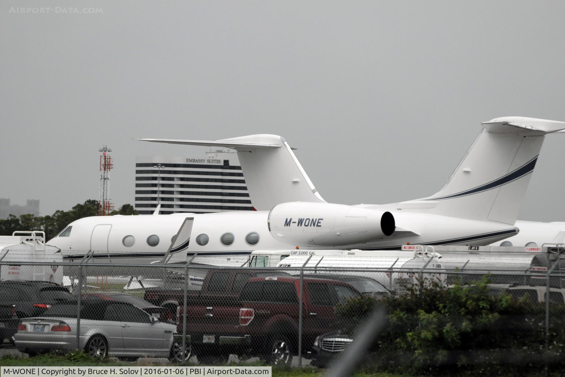 M-WONE, 2014 Gulfstream Aerospace GIV-X (G450) C/N 4319, Parked at PBI
