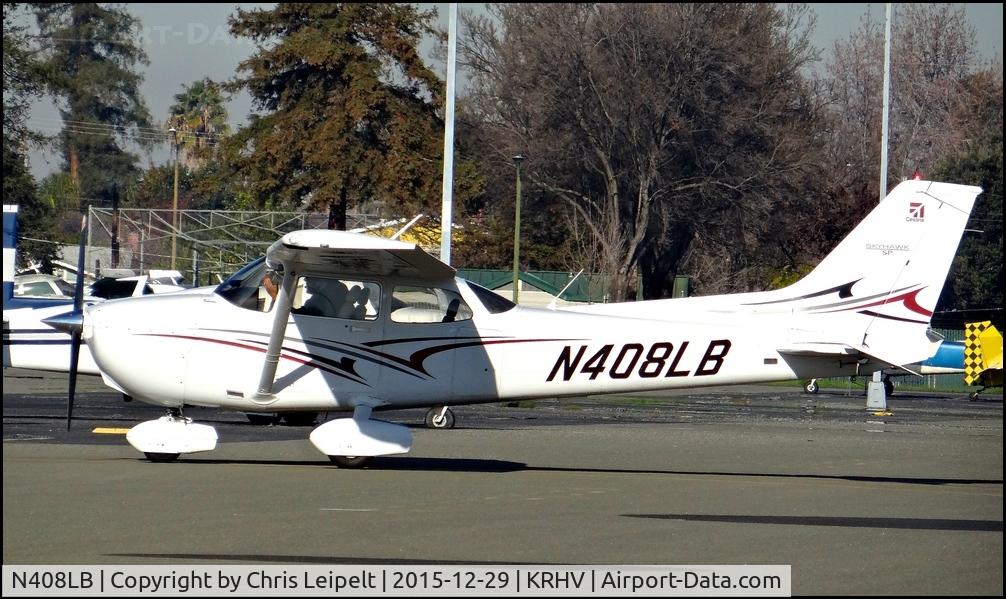 N408LB, 2012 Cessna 172SP Skyhawk C/N 172S11157, Locally-based 2012 Cessna 172SP Skyhawk taxing out for an early morning departure at Reid Hillview Airport, San Jose, CA.