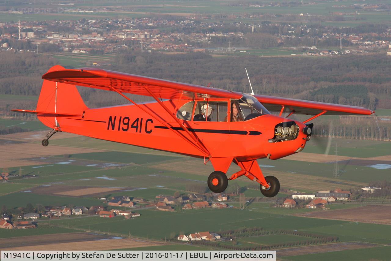 N1941C, 1941 Piper J5A Cub Cruiser C/N 5868, in formation with G-NETY.