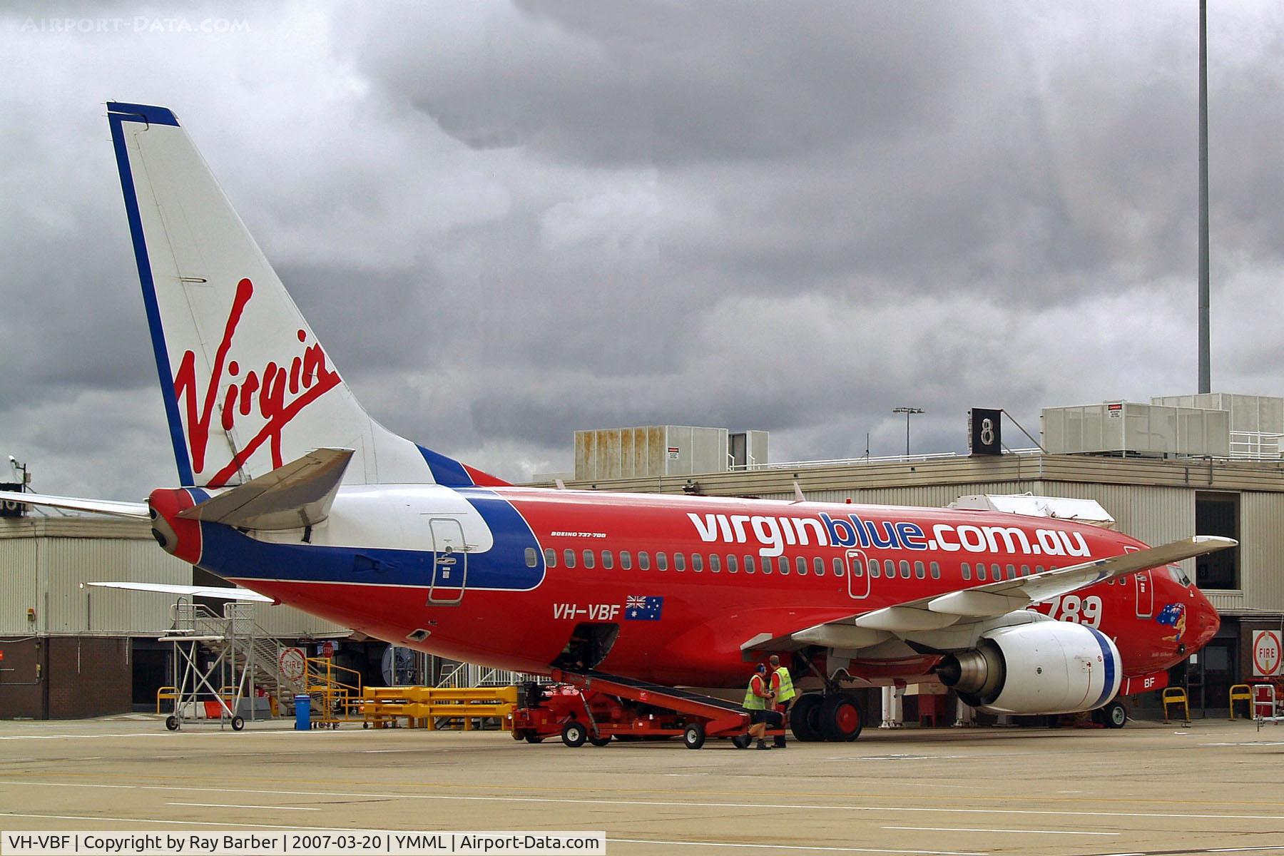 VH-VBF, 2001 Boeing 737-7Q8 C/N 30630, Boeing 737-7Q8 [30630] (Virgin Blue) Melbourne-Tullamarine~VH 20/03/2007