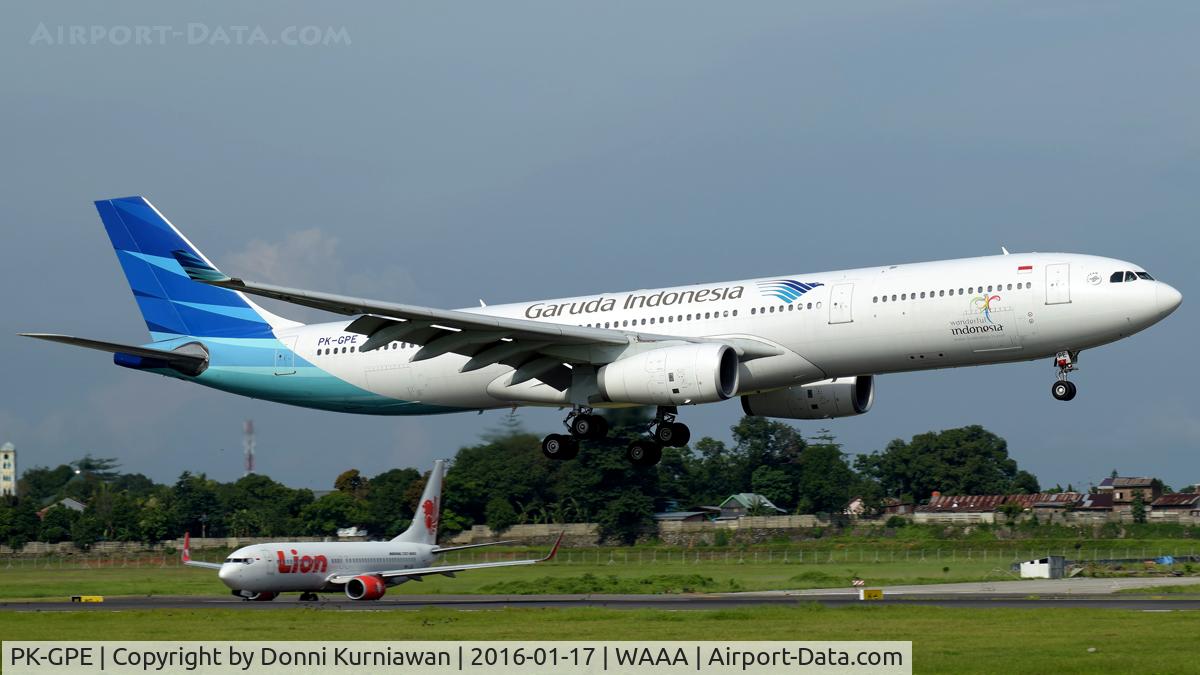 PK-GPE, 1997 Airbus A330-341 C/N 148, GA981 JED-KNO-UPG