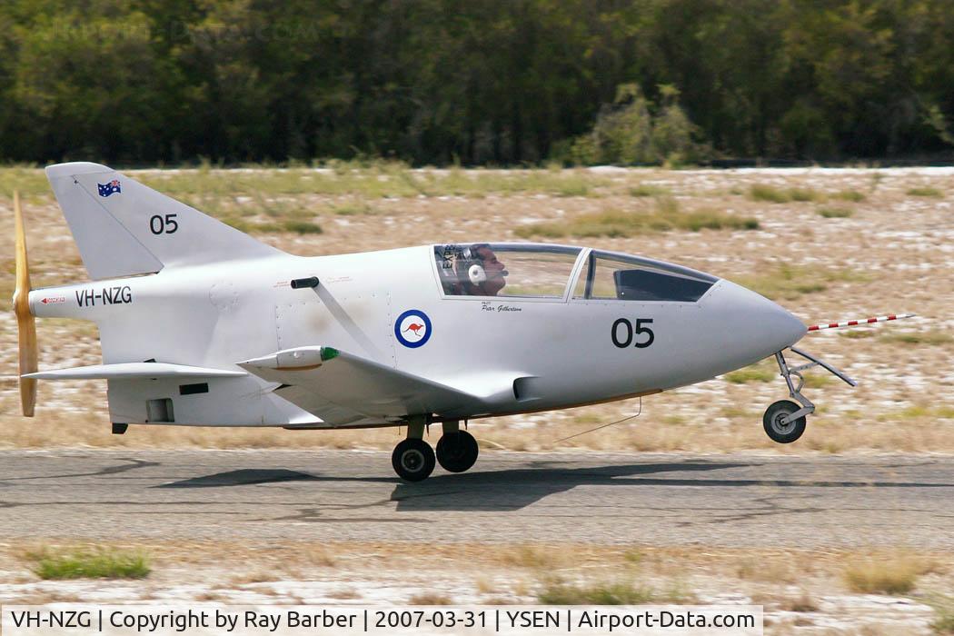 VH-NZG, 2004 Bede BD-5B C/N BD-5963, Bede BD-5B [BD-5963] Serpentine~VH 31/03/2007 Pilot Peter Gilbertson.