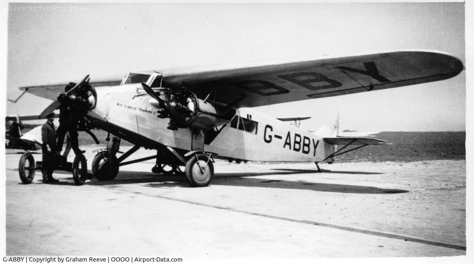 G-ABBY, Avro 619 Five C/N 458, Recently discovered picture.