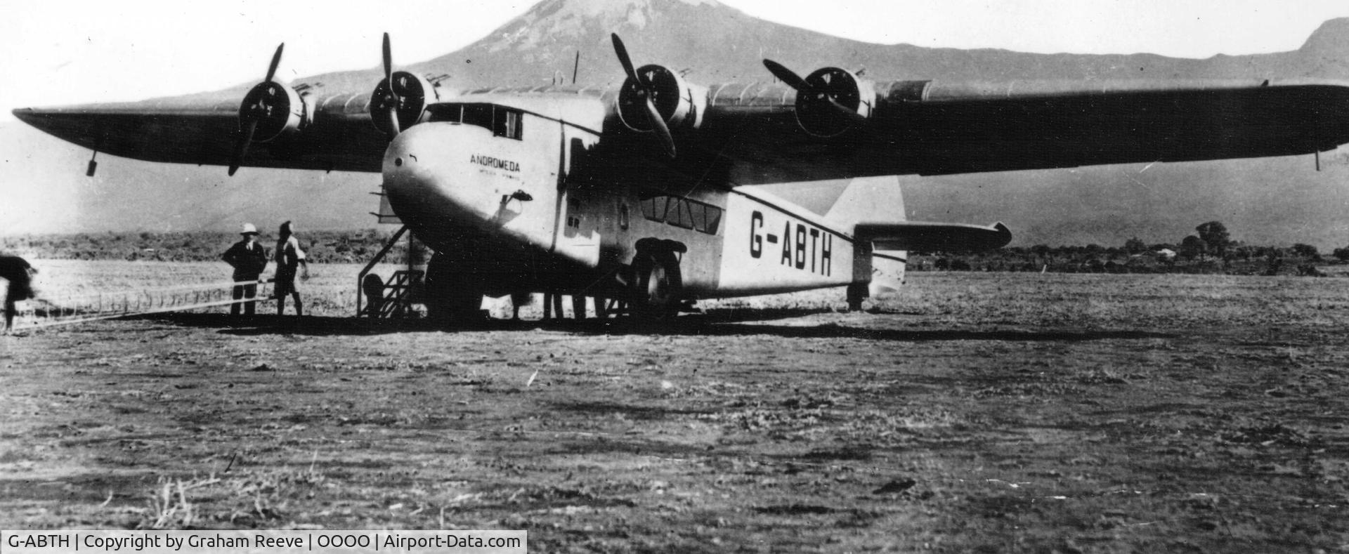 G-ABTH, Armstrong Whitworth AW15 Atlanta C/N AW741, Recently discovered photograph.