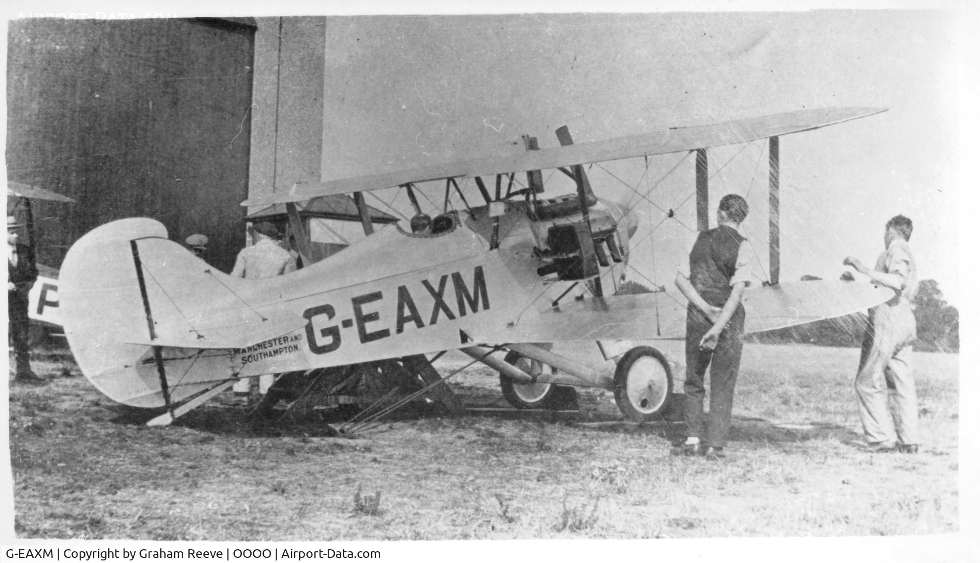 G-EAXM, 1921 Avro 539B C/N 539B/1, Recently discovered picture.