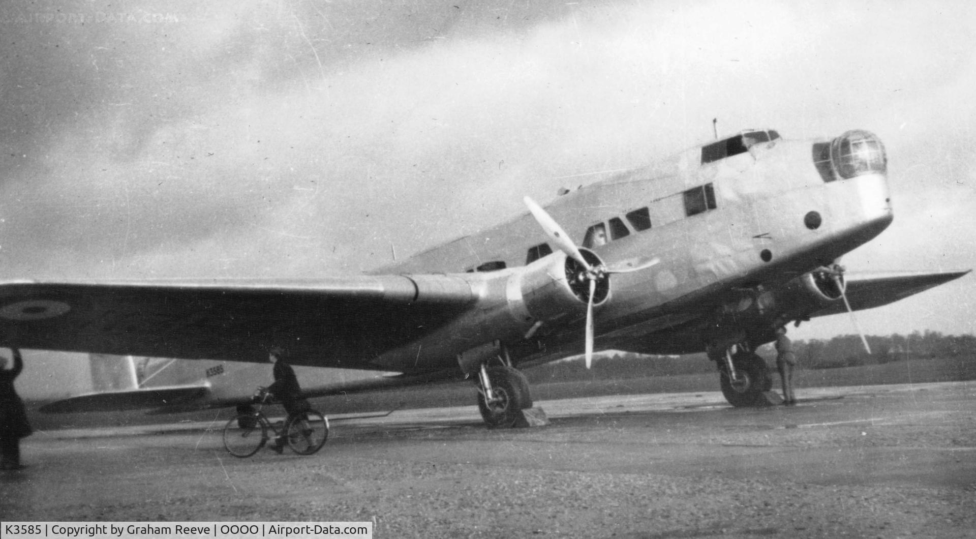 K3585, Armstrong Whitworth AW 23 C/N AW1252, Recently discovered picture.