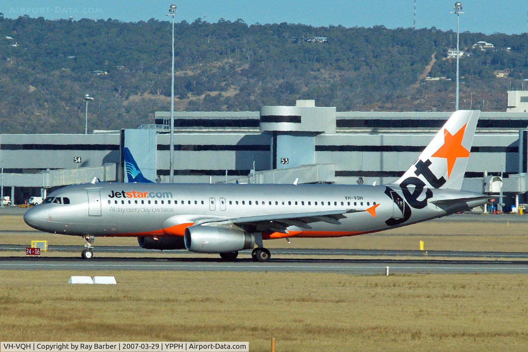 VH-VQH, 2006 Airbus A320-232 C/N 2766, Airbus A320-232 [2766] (Jetstar Airways) Perth-International~VH 29/03/2007