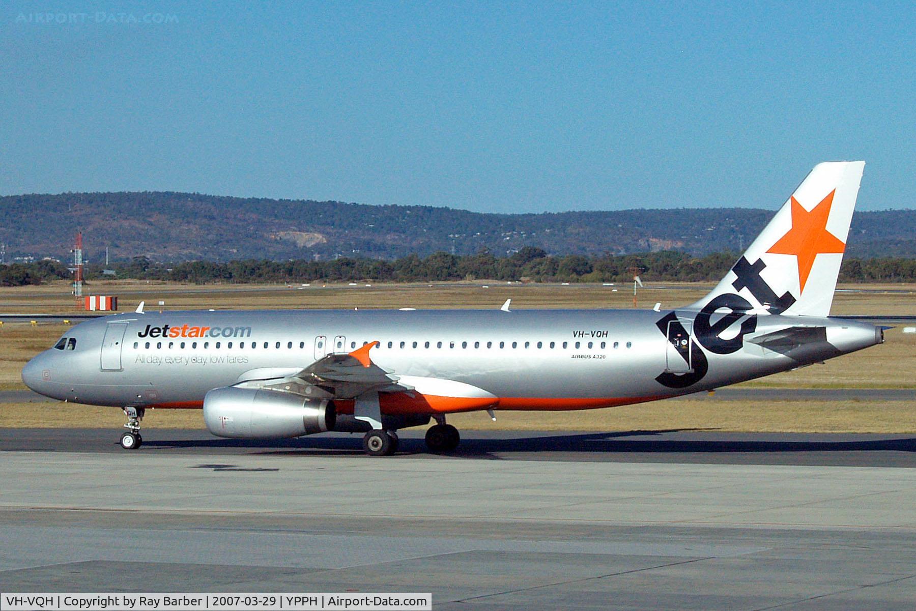VH-VQH, 2006 Airbus A320-232 C/N 2766, Airbus A320-232 [2766] (Jetstar Airways) Perth-International~VH 29/03/2007