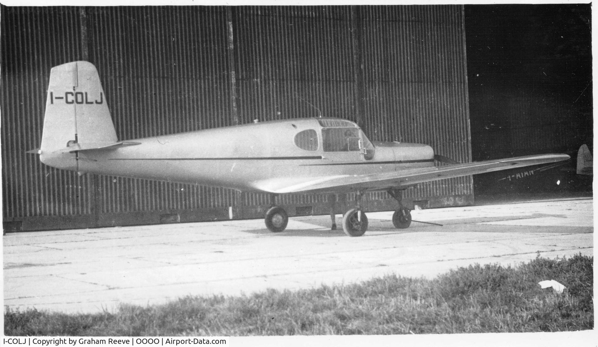 I-COLJ, Agusta P110 C/N 0000, Recently discovered photograph, hence no information.