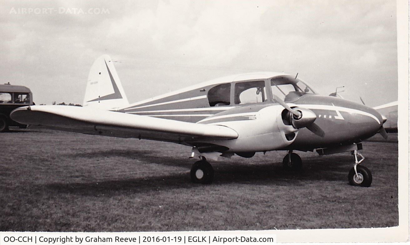OO-CCH, Piper PA-23 C/N 23621, Recently discovered photograph, hence no information.