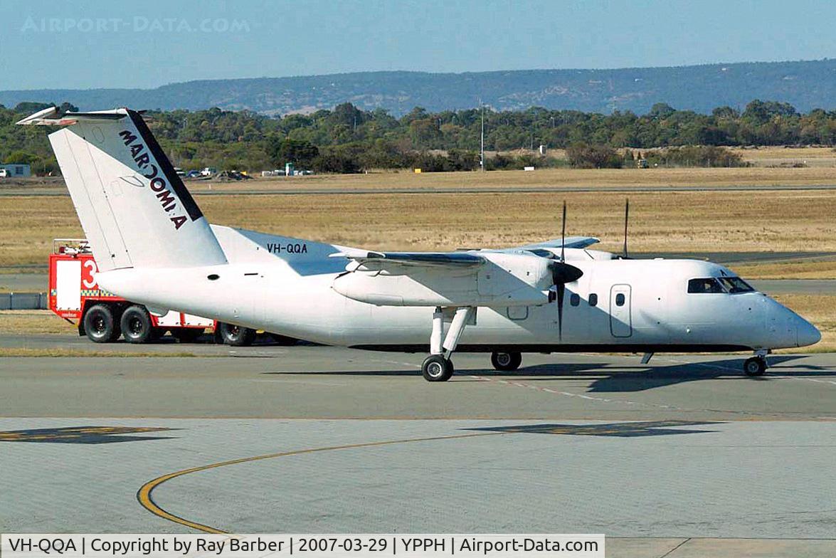VH-QQA, 1984 De Havilland Canada DHC-8-102 Dash 8 C/N 005, De Havilland Canada DHC-8-102 Dash 8 [005] (Maroomba Airlines) Perth-International~VH 29/03/2007