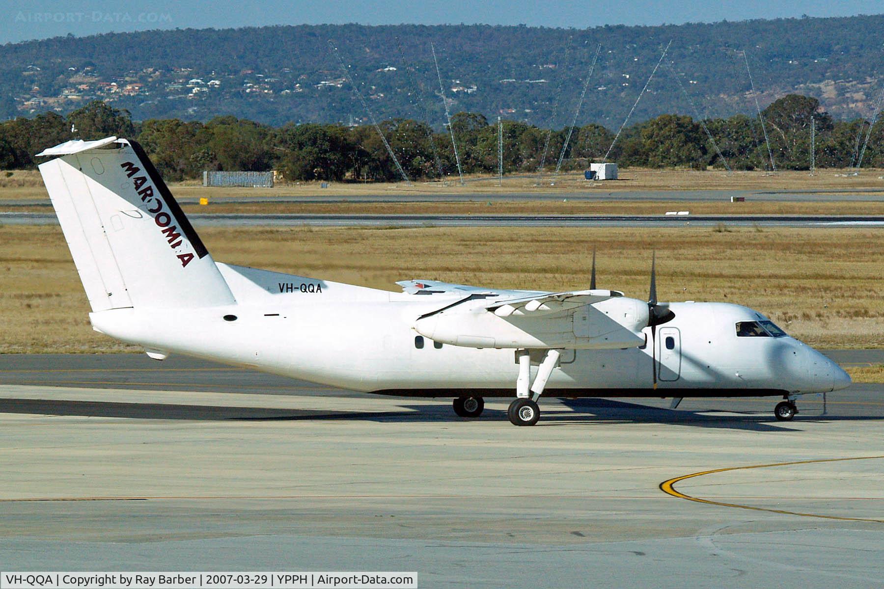 VH-QQA, 1984 De Havilland Canada DHC-8-102 Dash 8 C/N 005, De Havilland Canada DHC-8-102 Dash 8 [005] (Maroomba Airlines) Perth-International~VH 29/03/2007