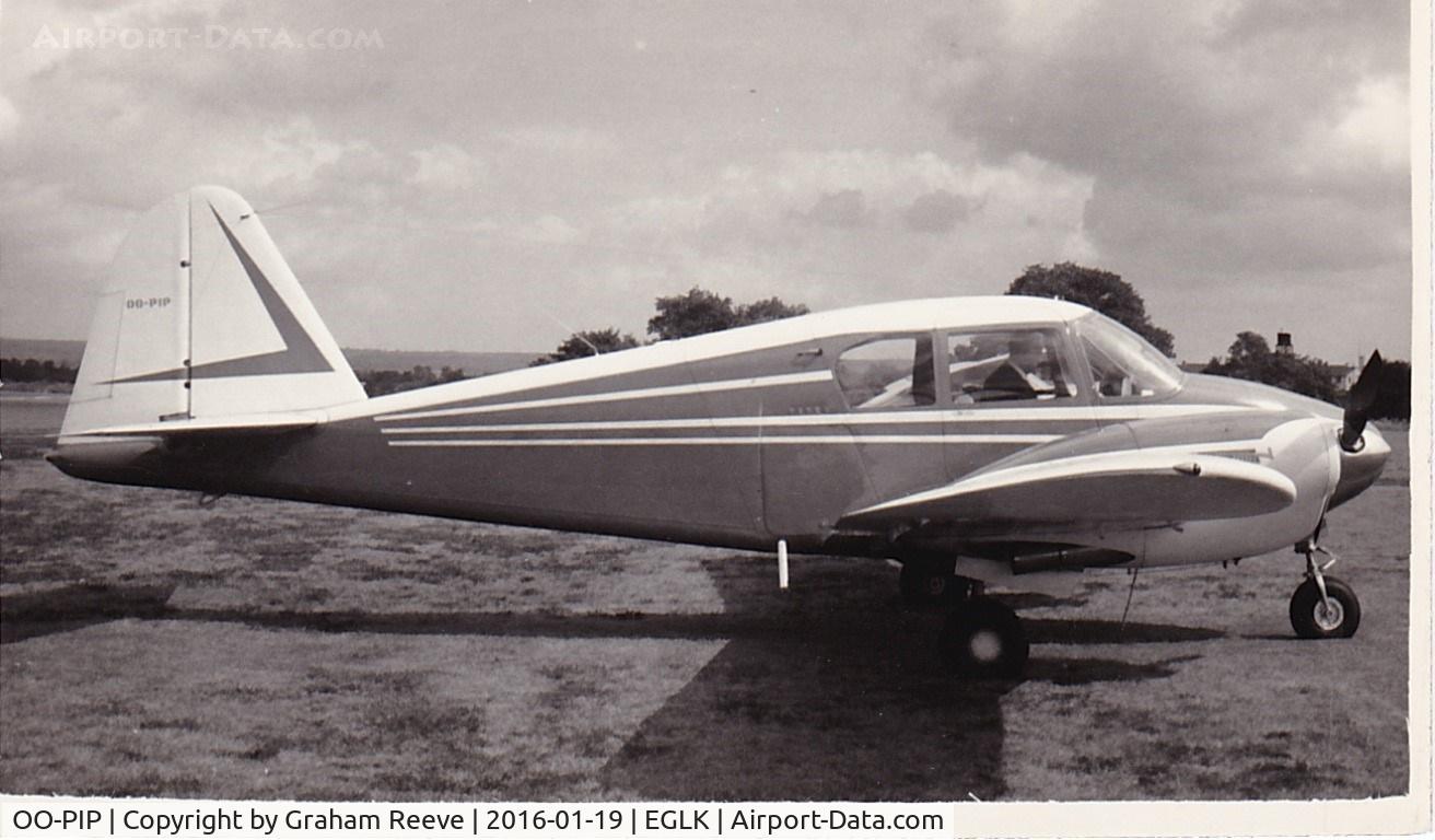 OO-PIP, 1956 Piper PA-23-160 Apache C/N 23-576, Recently discovered photograph, hence no information.