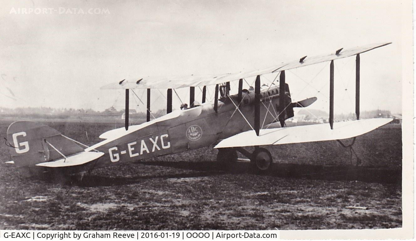 G-EAXC, 1921 Airco DH9A C/N E8791, Recently discovered photograph, hence no information.