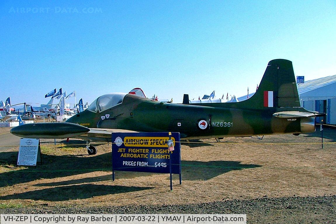 VH-ZEP, 1970 BAC 167 Strikemaster Mk.88 C/N 301, BAC Strikemaster Mk.88 [PS.301] Avalon~VH 22/03/2007