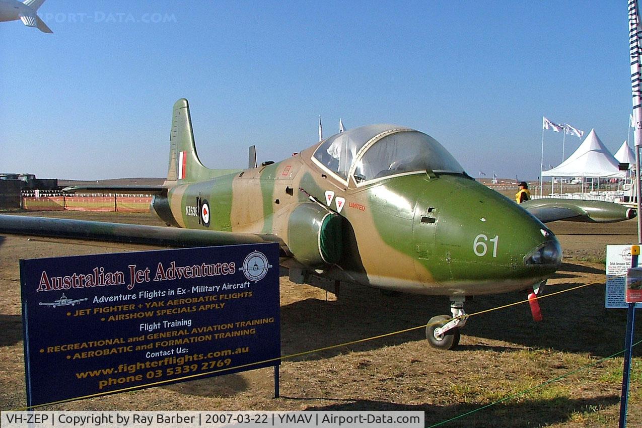 VH-ZEP, 1970 BAC 167 Strikemaster Mk.88 C/N 301, BAC Strikemaster Mk.88 [PS.301] Avalon~VH 22/03/2007