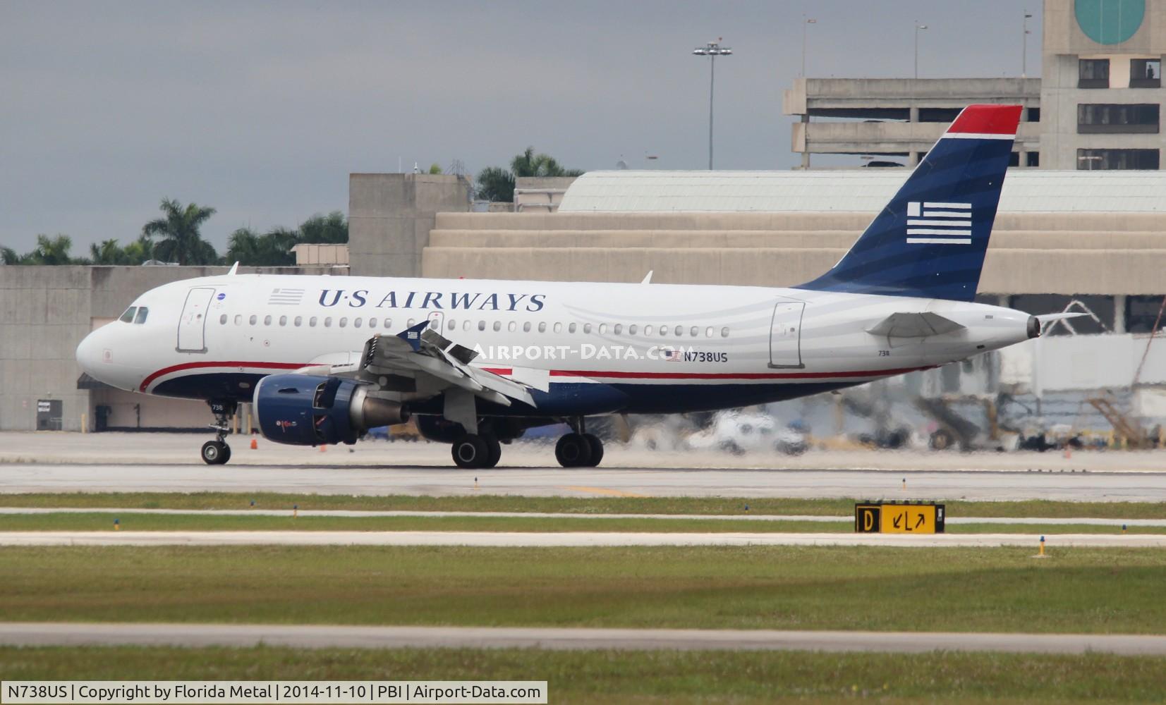 N738US, 2000 Airbus A319-112 C/N 1254, USAirways