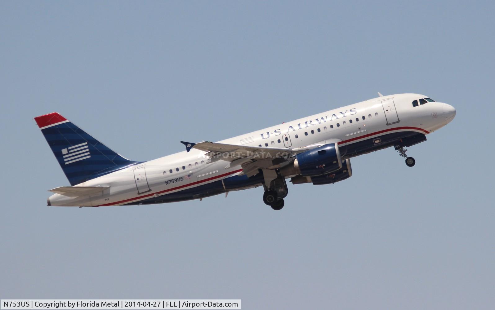N753US, 2000 Airbus A319-112 C/N 1326, US Airways