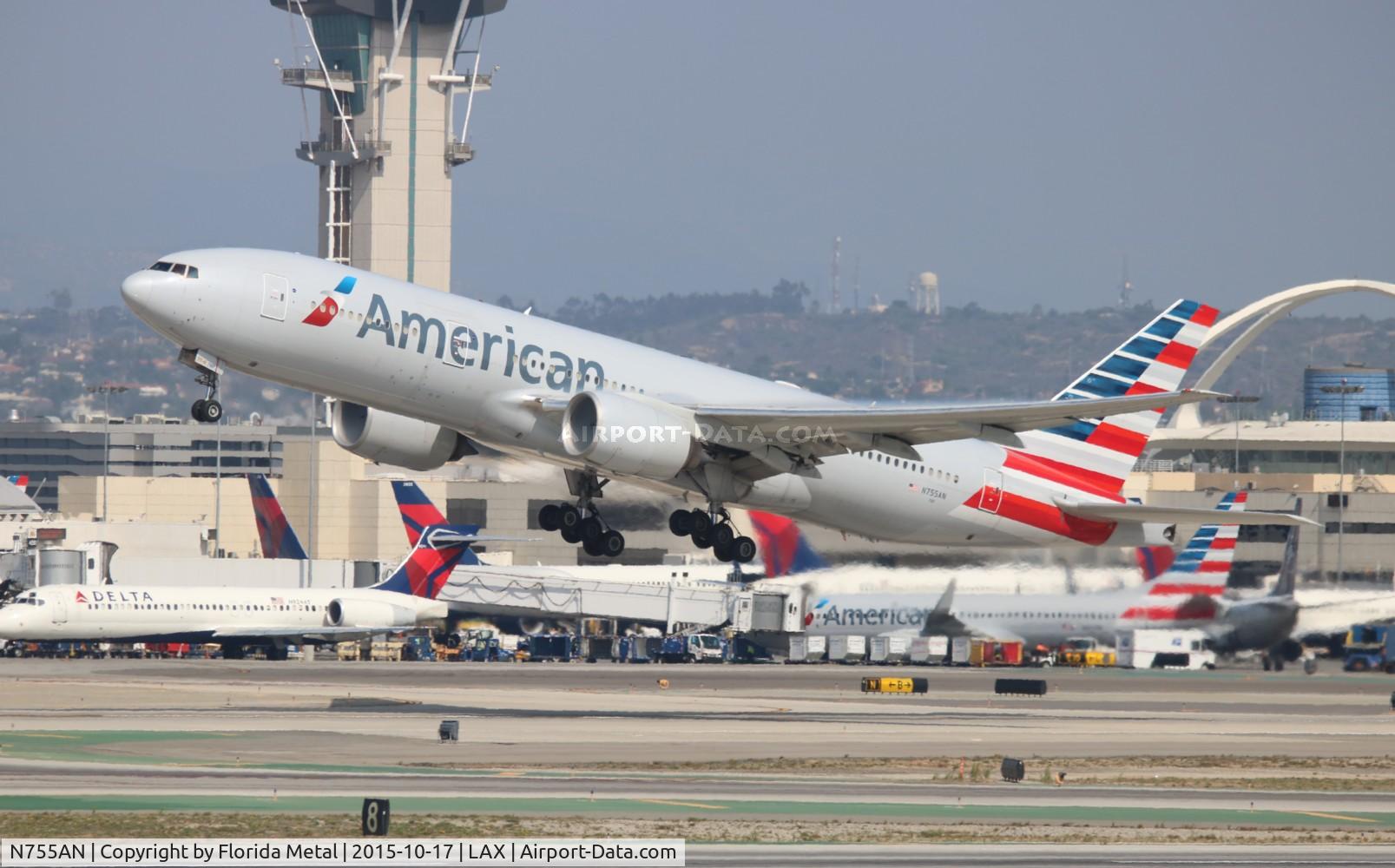 N755AN, 2001 Boeing 777-223 C/N 30263, American