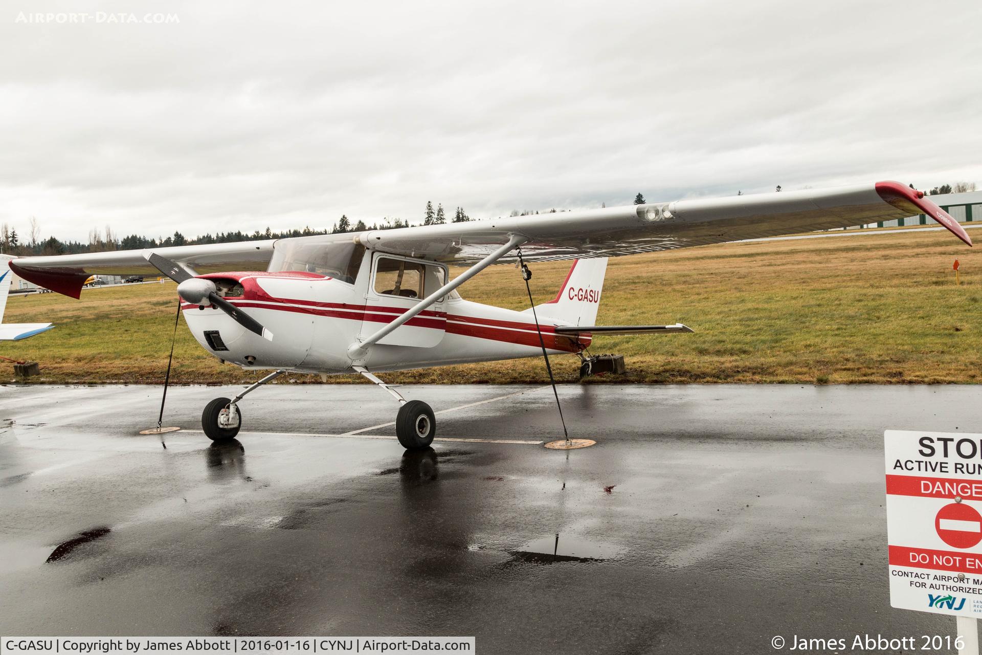 C-GASU, 1967 Cessna 150G C/N 15067153, 1967 Cessna 150 with an early Texas Taildragger conversion at its new parking spot at Langley