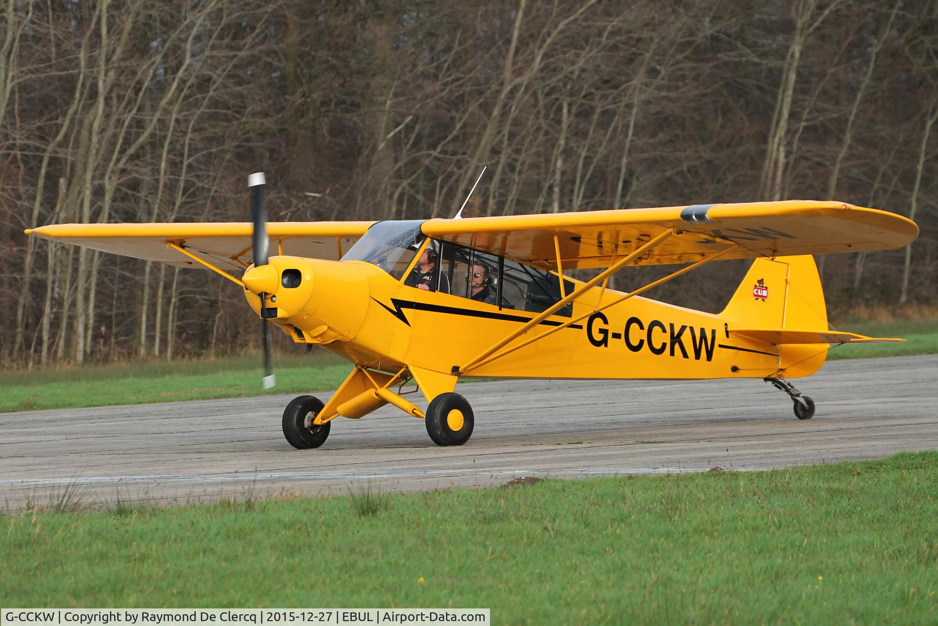 G-CCKW, 1954 Piper L-21B Super Cub (PA-18-135) C/N 18-3535, Landed at Ursel.