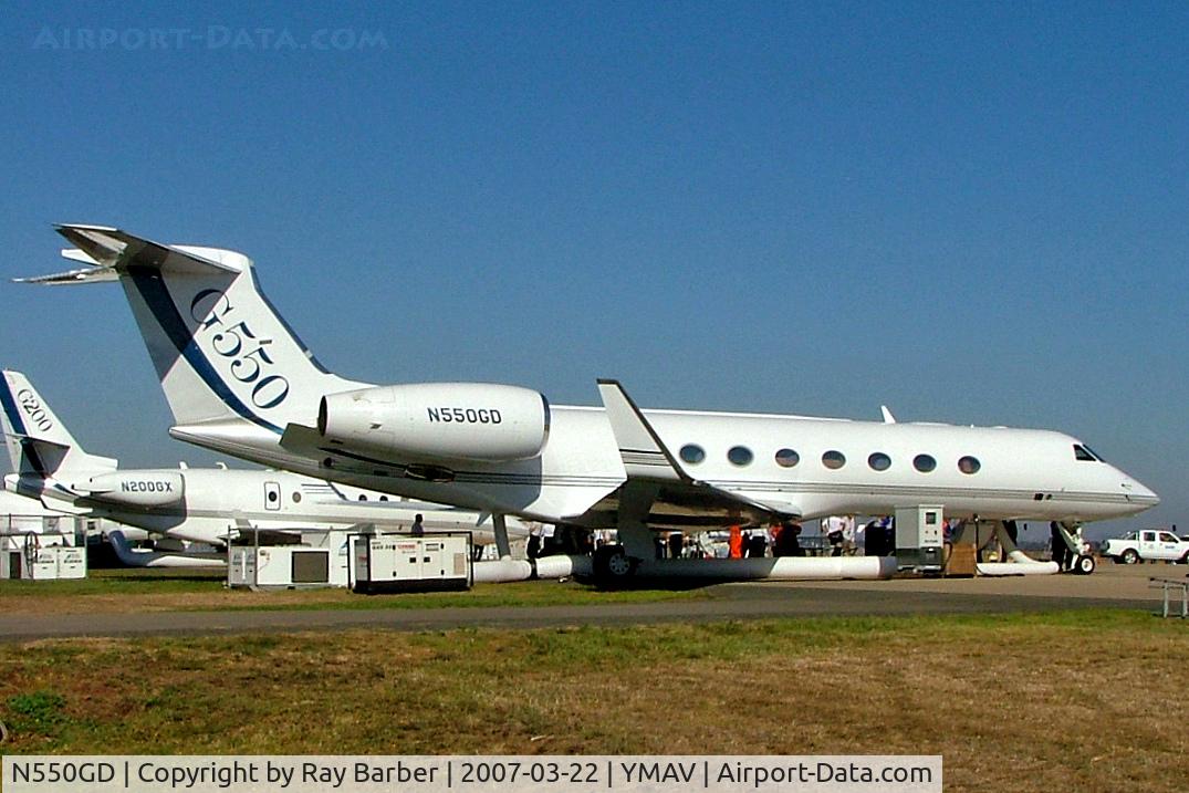 N550GD, 2006 Gulfstream Aerospace GV-SP (G550) C/N 5125, Gulfstream G550 [5125] Avalon~VH 22/03/2007