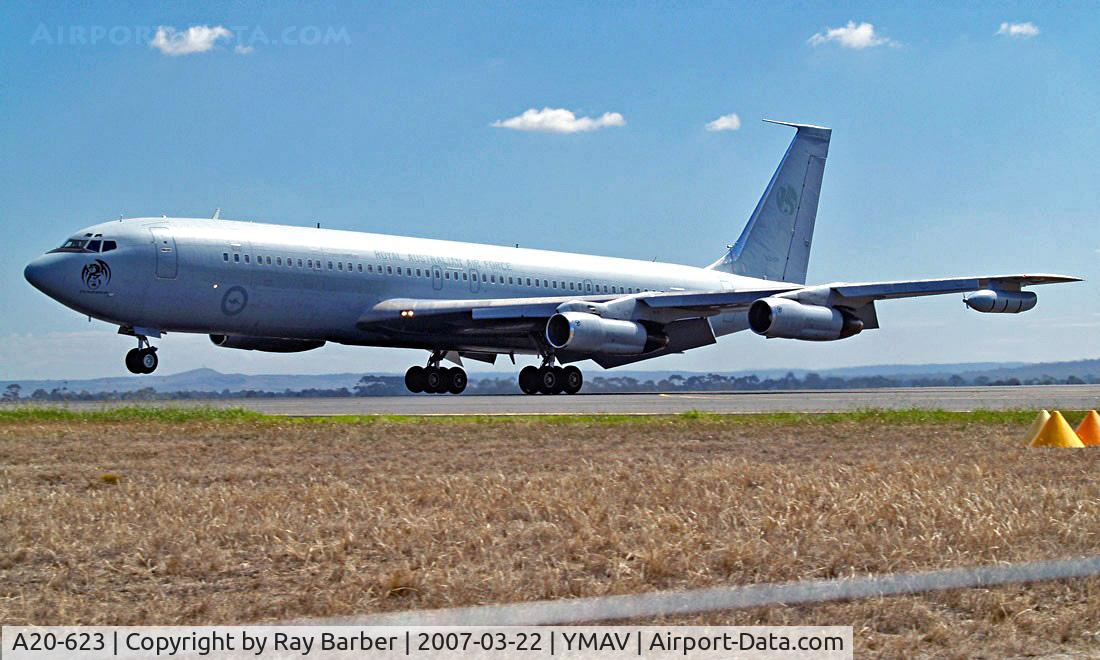 A20-623, 1968 Boeing 707-338C C/N 19623, Boeing 707-338C [19623] (Royal Australian Air Force) Avalon~VH 22/03/2007
