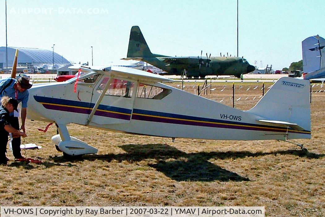 VH-OWS, 1973 Wittman W-8 Tailwind C/N V15, Wittman W.8 Tailwind [V15] Avalon~VH 22/03/2007