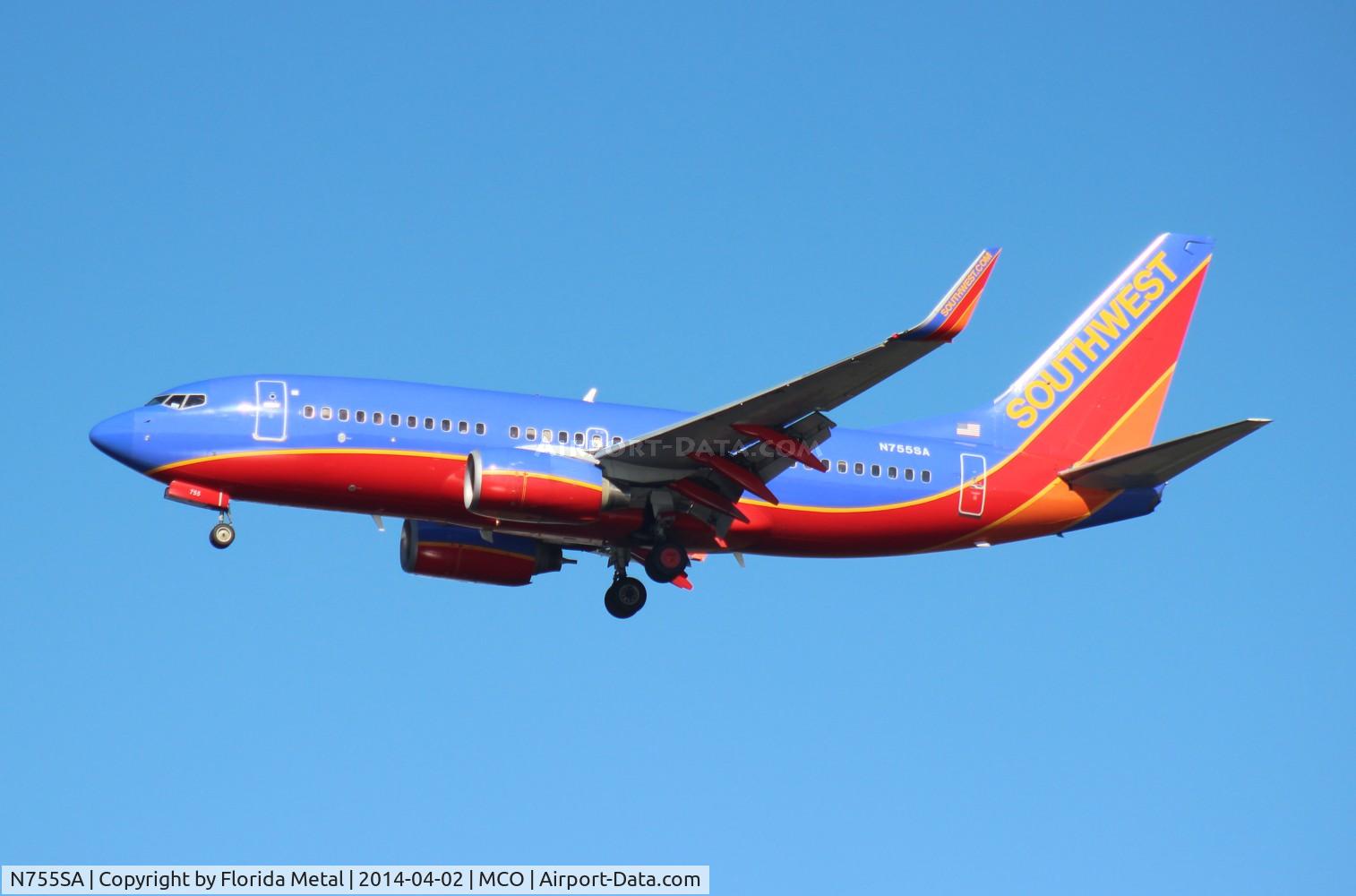 N755SA, 1999 Boeing 737-7H4 C/N 27871, Southwest