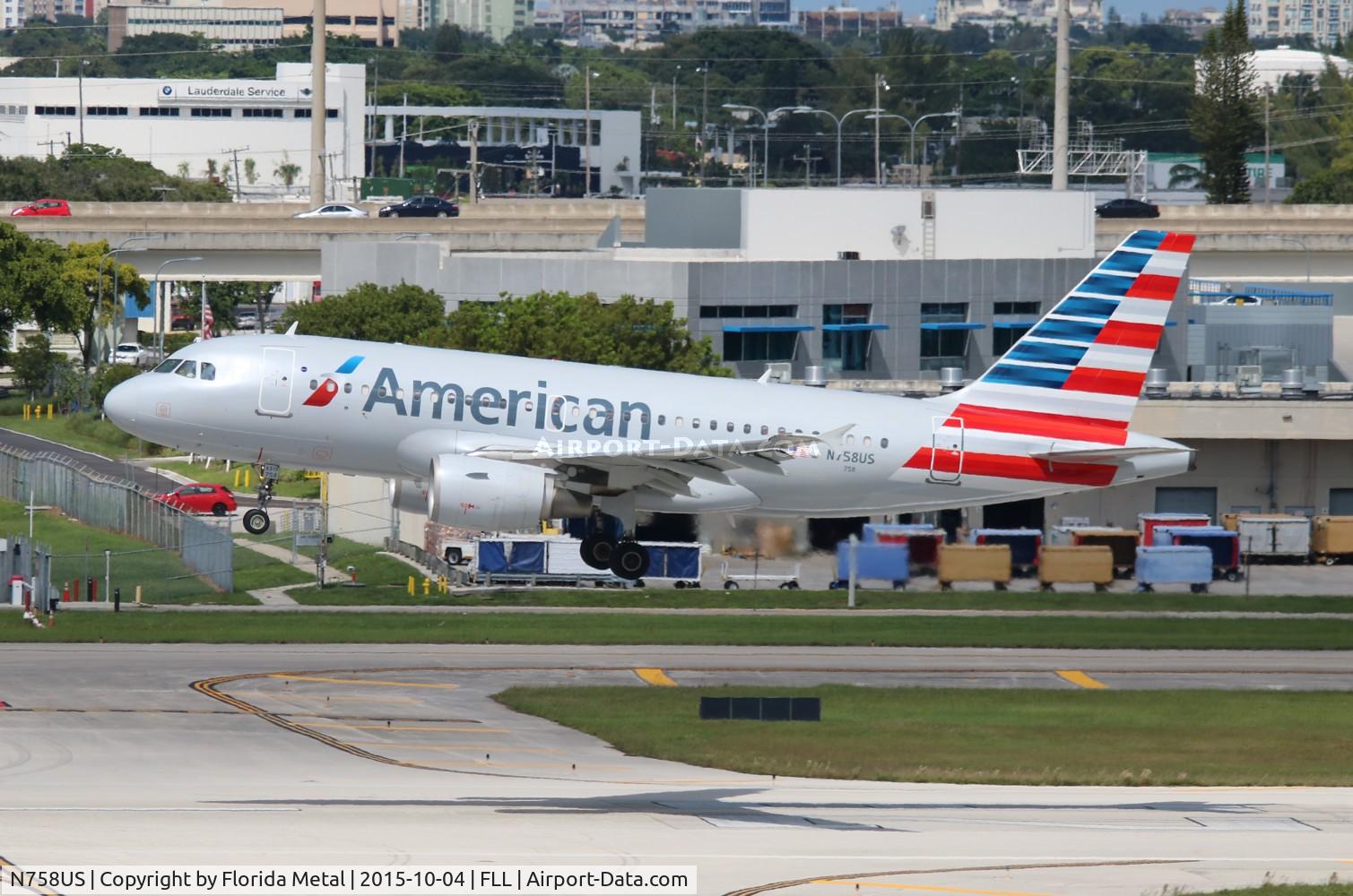 N758US, 2000 Airbus A319-112 C/N 1348, American