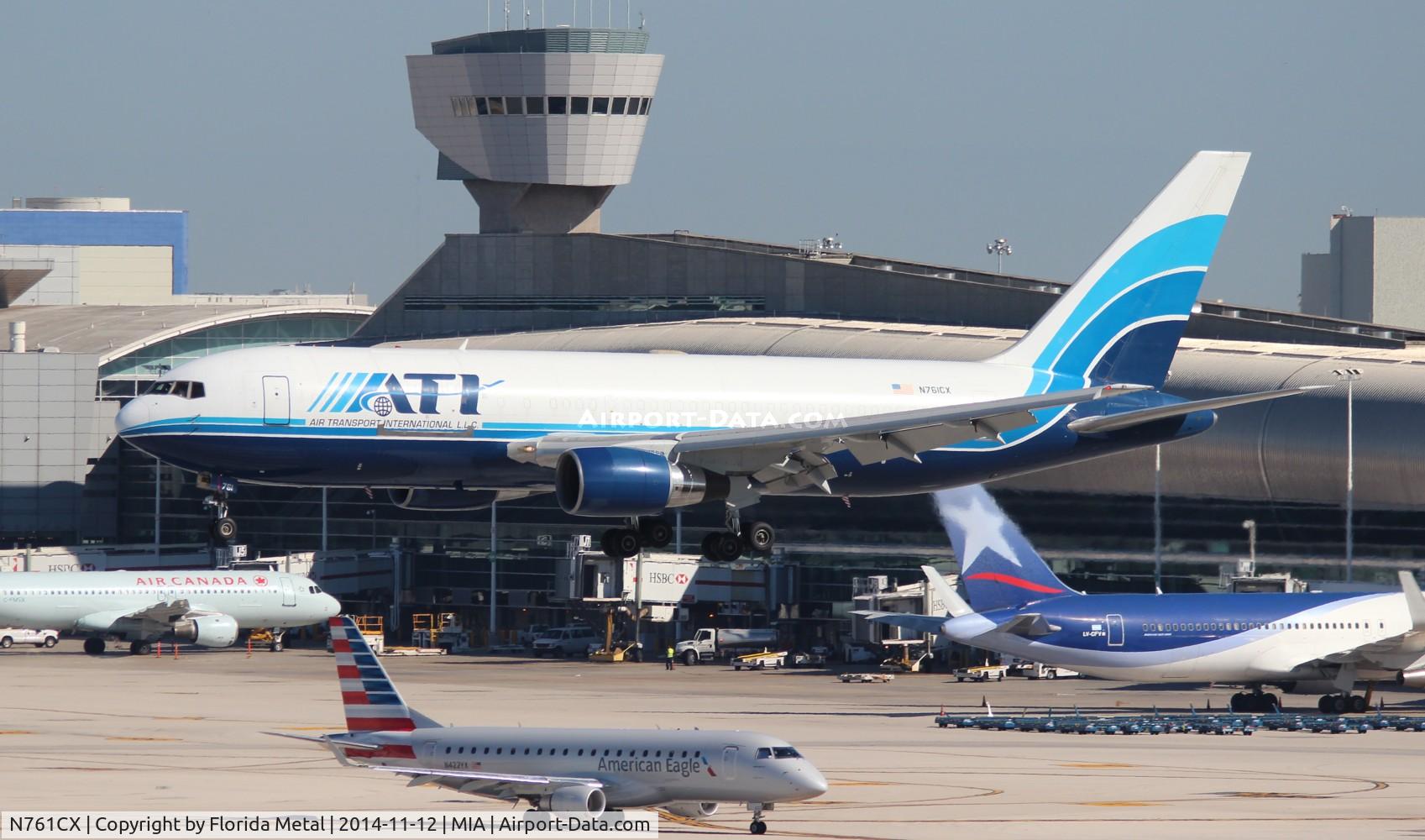 N761CX, 1985 Boeing 767-223(SF) C/N 22318, ATI 767-200