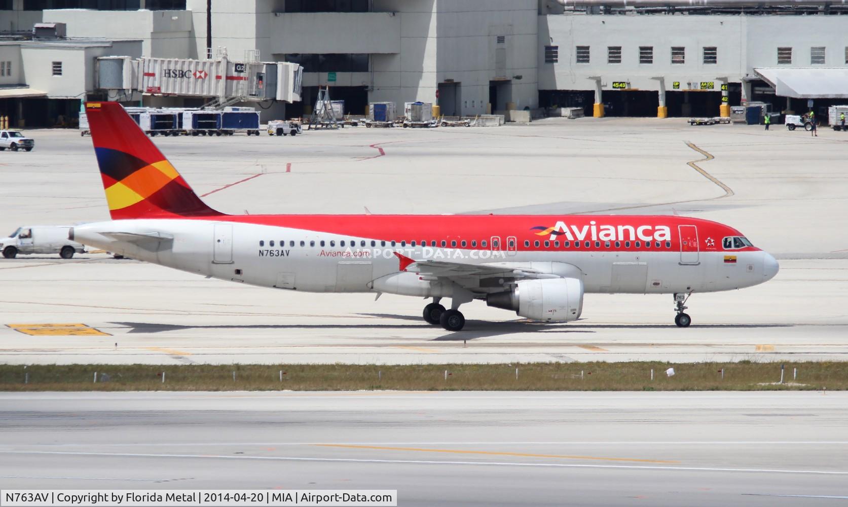 N763AV, Airbus A320-214 C/N 4763, Avianca