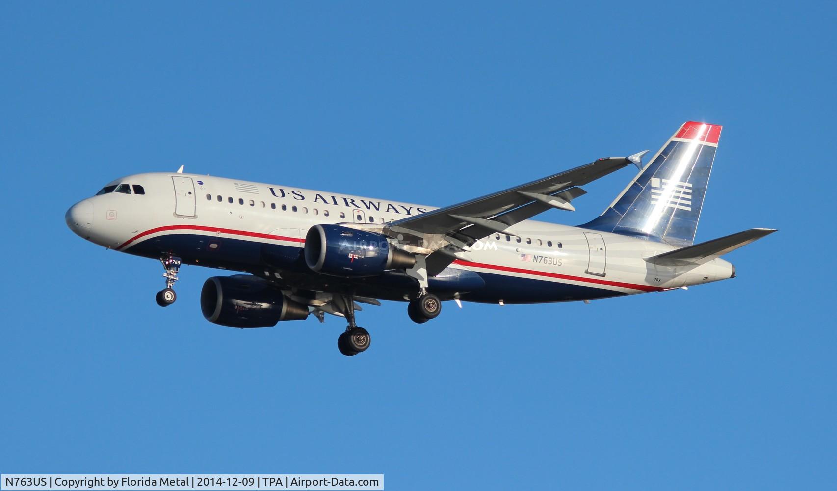 N763US, 2000 Airbus A319-112 C/N 1360, USAirways