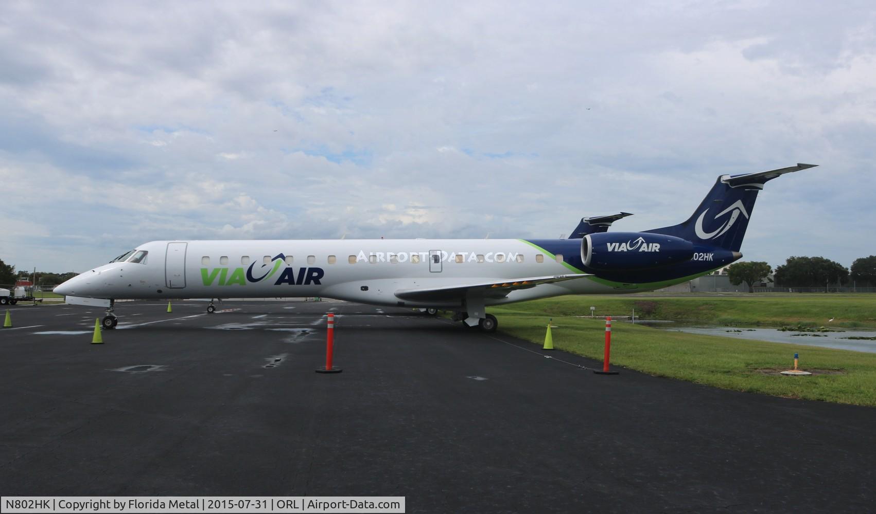 N802HK, 1998 Embraer EMB-145EP (ERJ-145EP) C/N 145066, Via Air