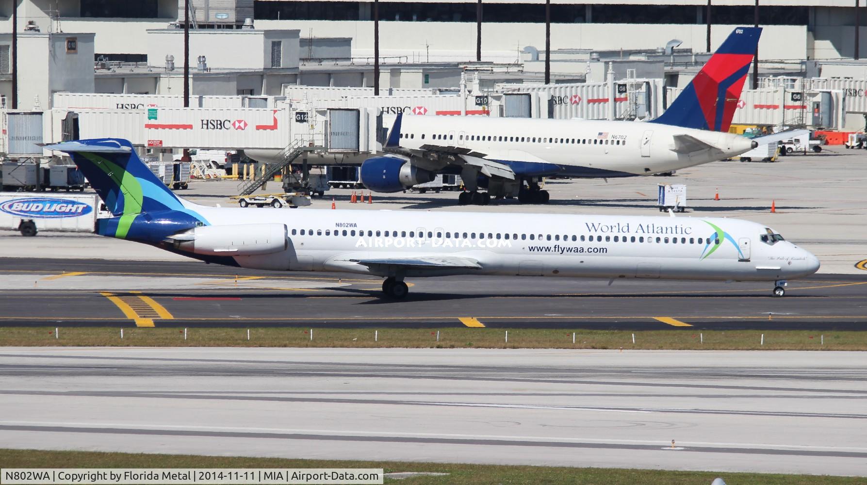 N802WA, 1990 McDonnell Douglas MD-83 (DC-9-83) C/N 53052, World Atlantic