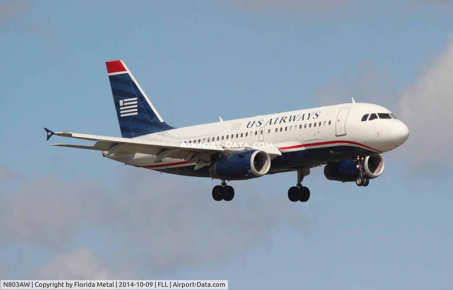 N803AW, 1998 Airbus A319-132 C/N 0931, USAirways