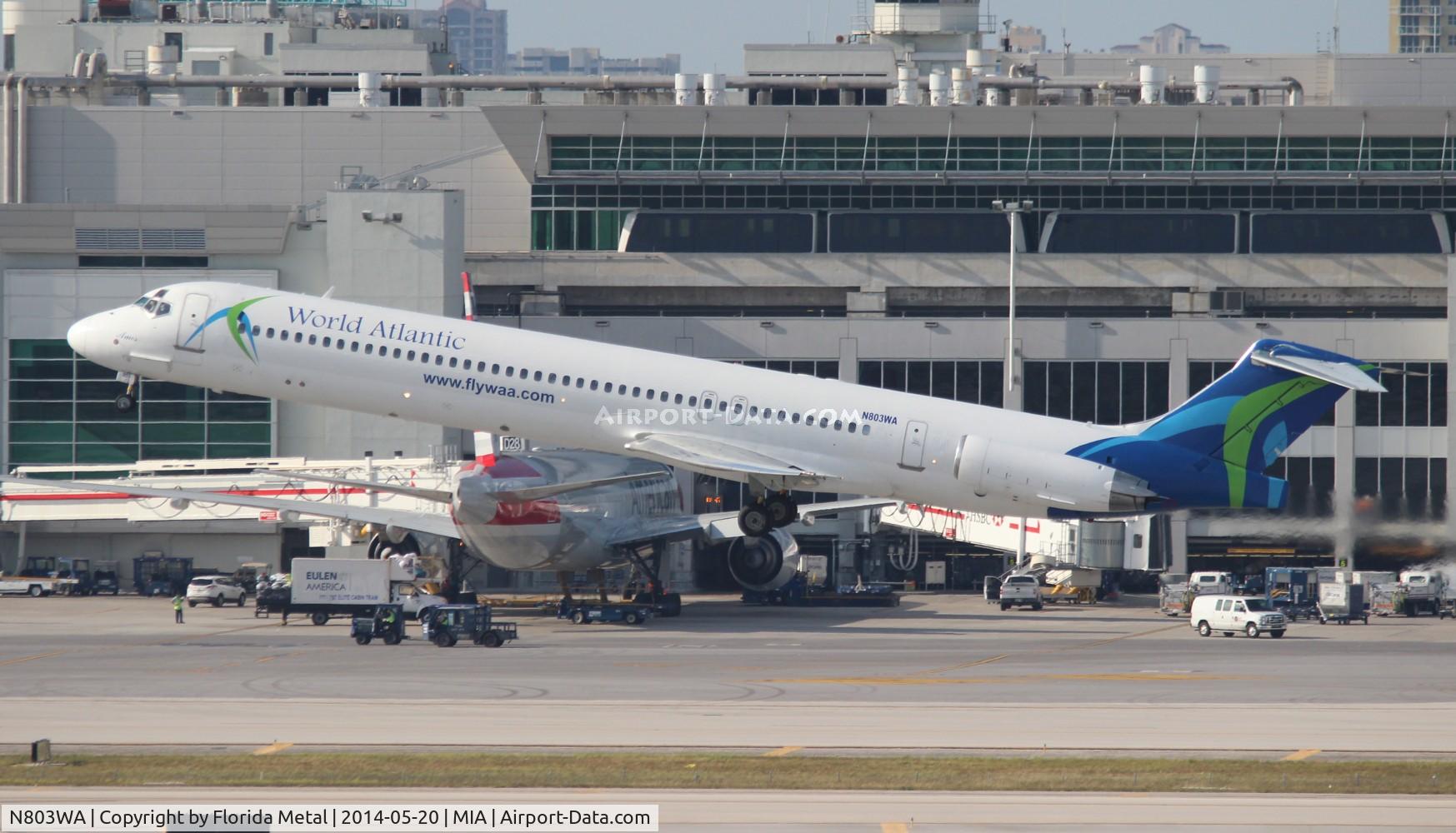 N803WA, 1988 McDonnell Douglas MD-82 (DC-9-82) C/N 49507, World Atlantic