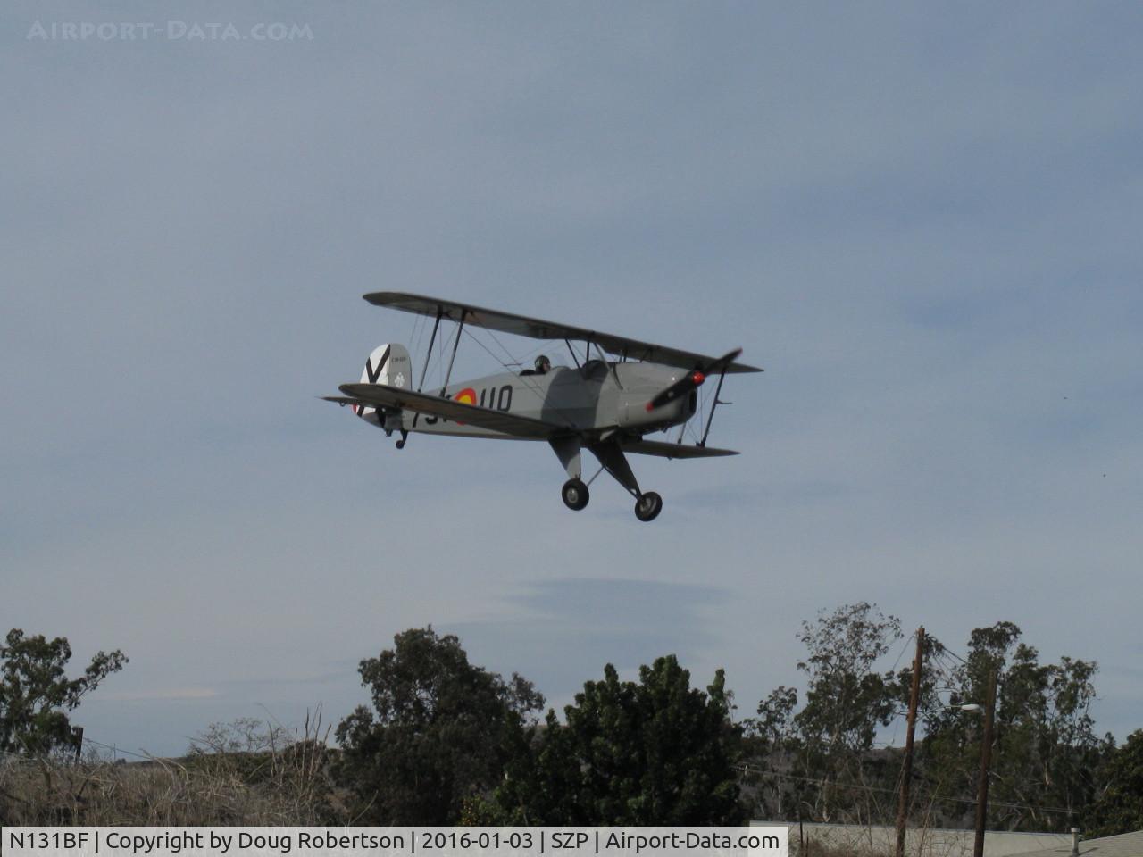 N131BF, 1963 CASA 1-131 Jungmann C/N E3B-629, 1963 C.A.S.A. 1.131 BUCKER JUNGMANN, E.N.M.A. GIV series, another landing Rwy 04