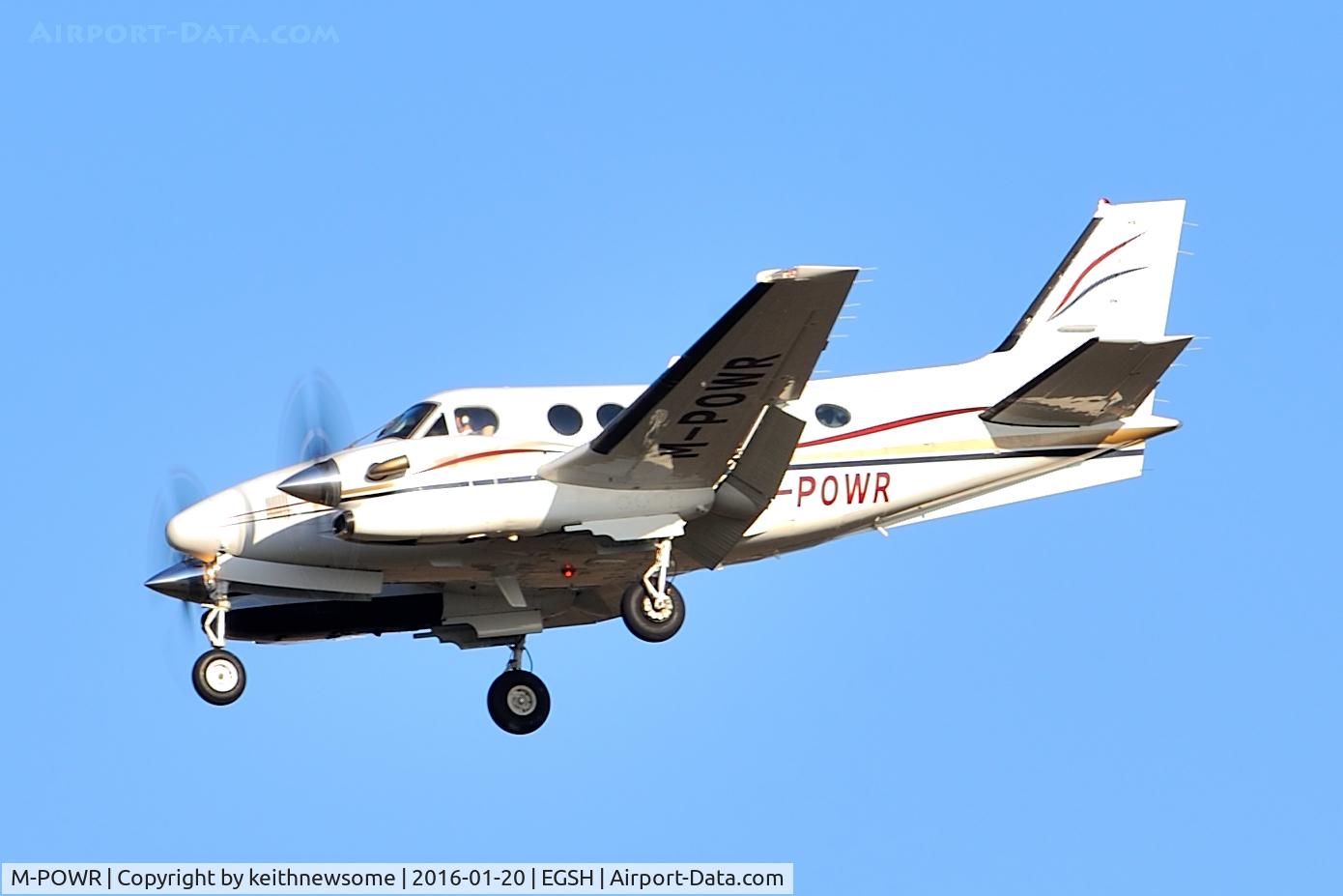 M-POWR, 1990 Beech C90A King Air King Air C/N Lj-1229, Nice Visitor.