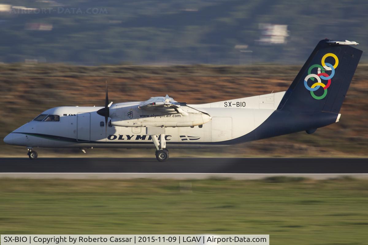 SX-BIO, 1992 De Havilland Canada DHC-8-102 Dash 8 C/N 330, Landing