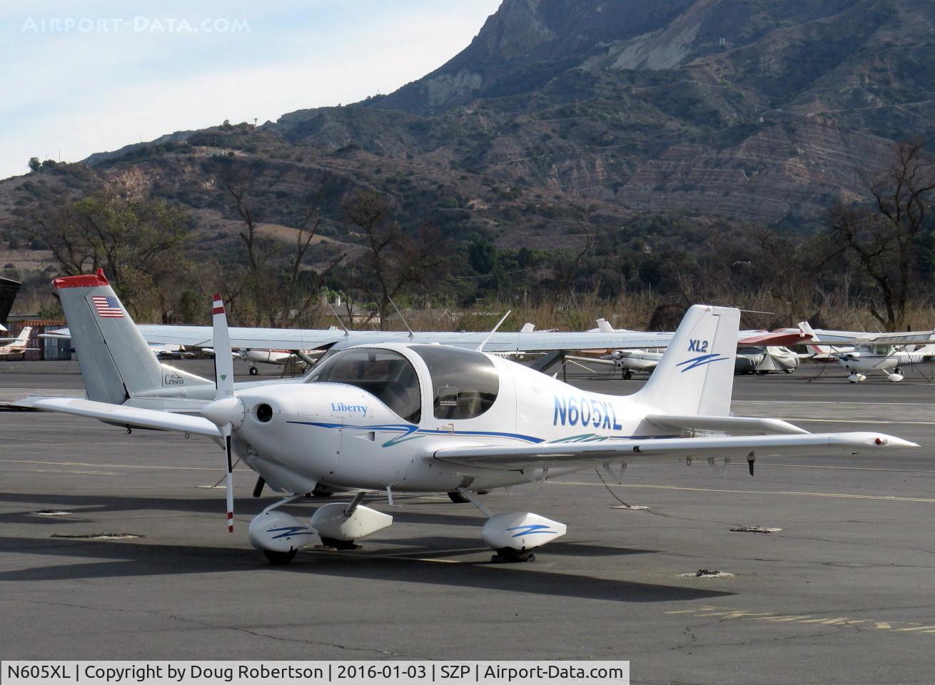 N605XL, 2007 Liberty XL-2 C/N 0081, 2007 Liberty Aerospace LIBERTY XL-2, Continental IOF-240-B 125 Hp with FADEC, two place. I have photographed N604XL as well, which see